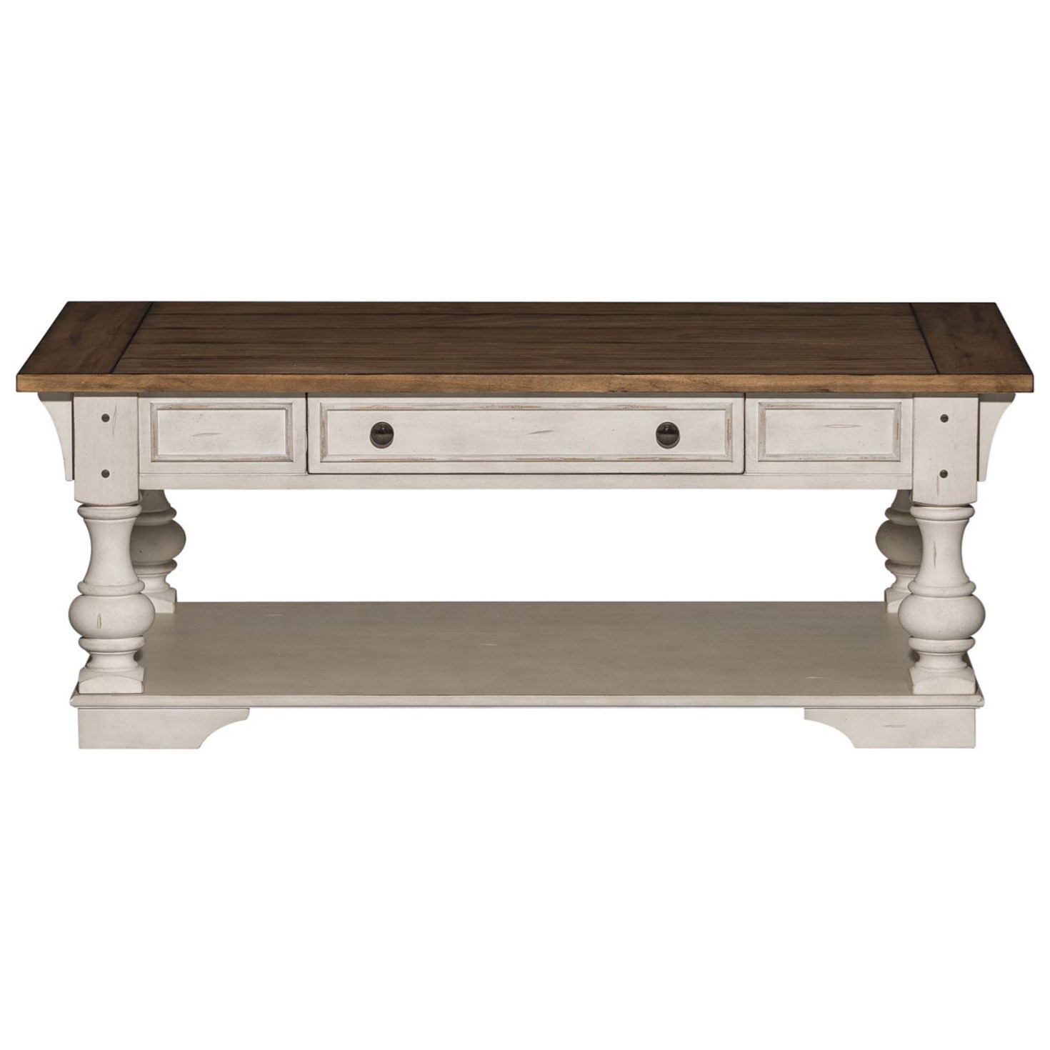 Liberty furniture industries morgan cheap creek console table with stools